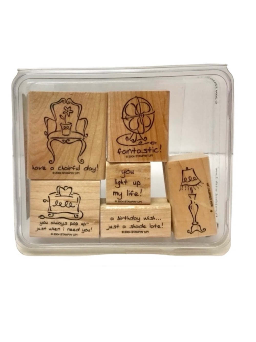 Stampin’ Up! 2004 “Furnished with Love” Rubber Stamp Set